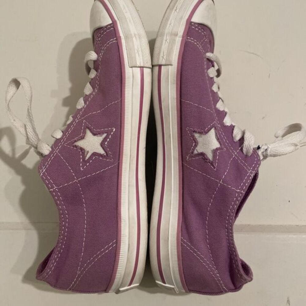 CONVERSE One Star Womens US 10 UK 8 EUR 41.5 Skater‎ Shoes Purple Lavender Cons - Picture 11 of 15